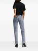 high-rise straight-leg jeans