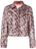 Erin snakeskin effect jacket