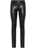 skinny-cut faux-leather trousers