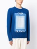 gradient logo intarsia jumper