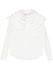 ruffled long-sleeve shirt