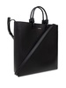 JIL SANDER Classic Black Tote Handbag with Golden Accents