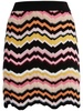 Zigzag Greek-motif mini skirt