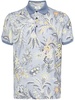 paisley-print cotton polo shirt