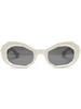 Honeycomb "White" sunglasses