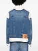 Trompe L'oeil panelled denim jacket