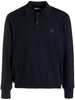 logo-embroidered long-sleeved polo shirt 