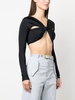 ruched cut-out top