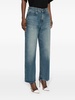 mid-rise straight-leg jeans