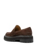 lug-sole platform leather loafers