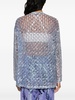 cut-out sequin tulle jacket