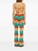 Kaleidoscopic chevron knit trousers