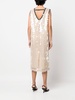 sequin-embellished V-neck dress