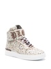 paisley-print hi-top sneakers