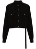 Rick Owens Drkshdw Short Shirt Jacket With Cape Sleeves