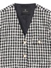 Cara houndstooth-pattern blazer