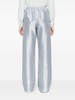 silk pleat trousers