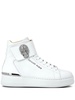 crystal-skull high-top sneakers