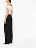 Kaitlen pinstriped wide-leg trousers