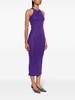 lurex sleeveless midi dress