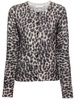 leopard-print cardigan