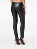 skinny-cut faux-leather trousers