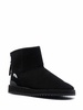 shearling-trim ankle boots