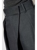 wrap wool trousers