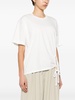 ruched detail cotton T-shirt