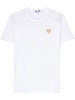 heart-patch cotton T-shirt