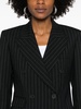 pinstriped double-breasted blazer 