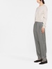 pleated tailored trousers