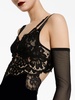 Black Lace Sheer Maxi Nightdress