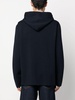 logo-embroidered knit wool-blend hoodie