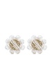 Daisy beaded stud earrings