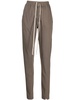 slim-cut cotton track pants