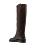 knee-length leather boots