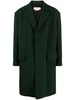 notched-lapels single-breast peacoat