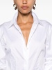 White Long-sleeve Poplin Shirt