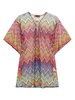 zigzag-print cover-up kaftan