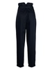 belted cotton trousers