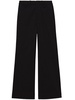 high-waisted cropped trousers