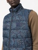 paisley zipped gilet