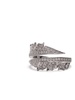 18kt white gold Magnipheasant Split diamond ring