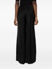 elasticated-waist satin palazzo pants