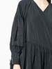 Amalie pleated wrap dress