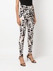 animal-print high-waist leggings