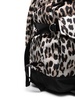 leopard-print buckled backpack