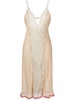 Neutral Silk Midi Dress