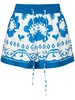 graphic-print cotton shorts 